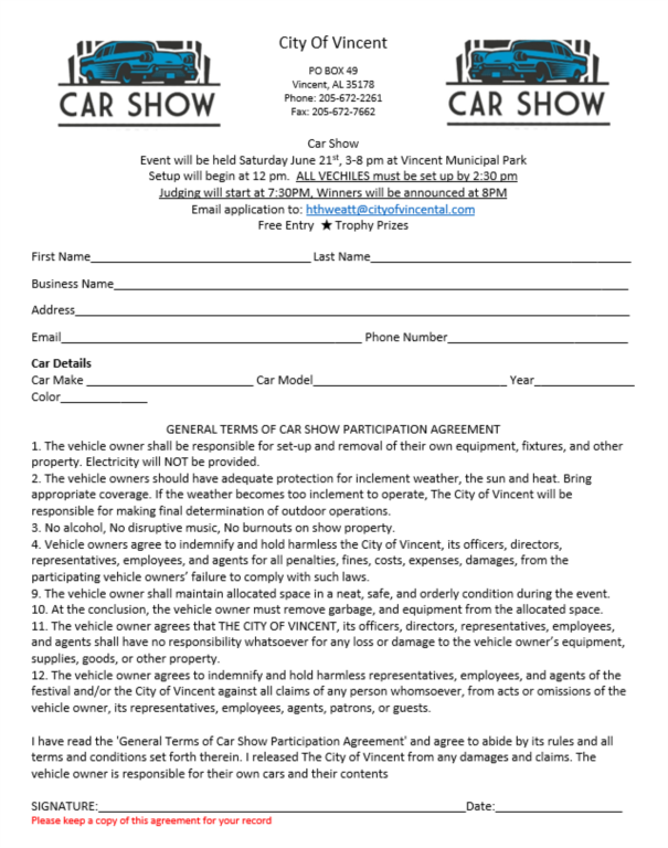 Car Show App